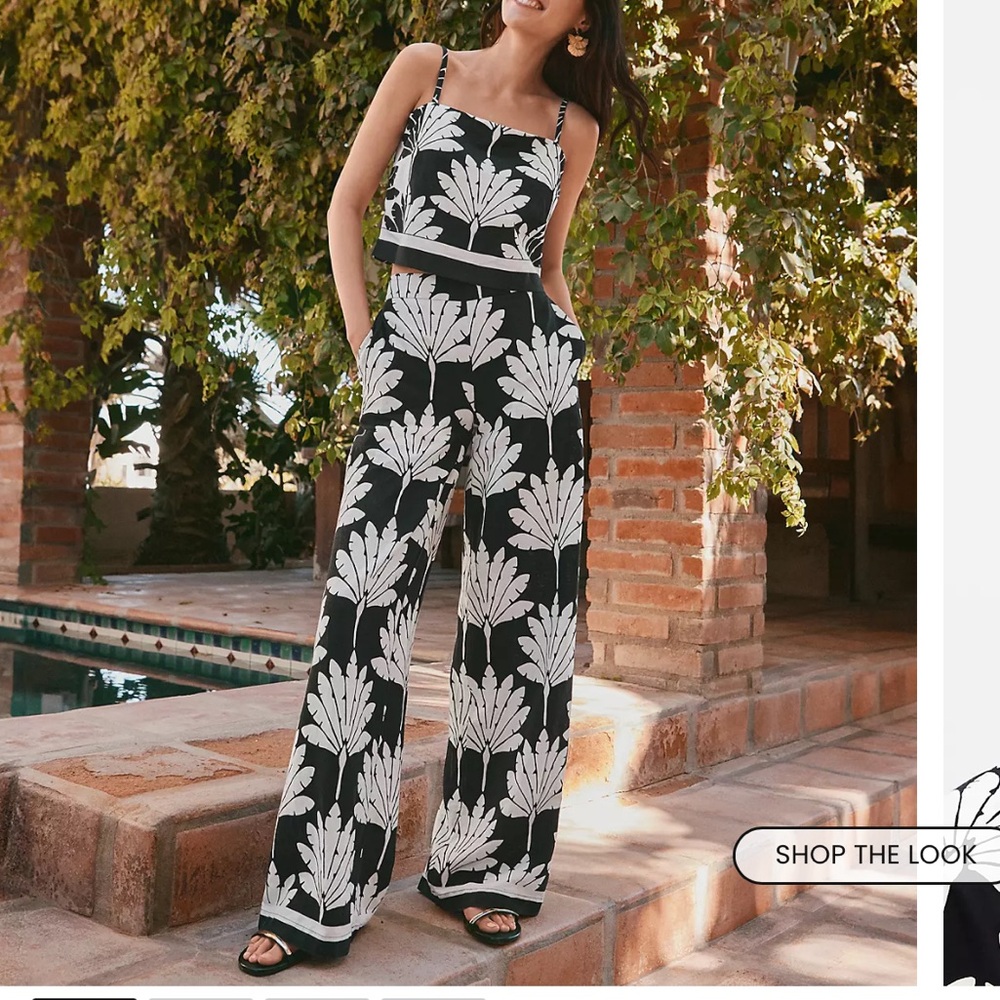 Loft Palm Linen Matching Set